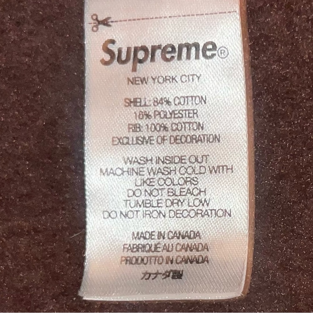 Supreme Men's capital Hoodie Sweatshirt Brown - Picture 6 of 6
